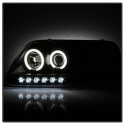 Ford F150 97-03 / Expedition 97-02 1PC Projector Headlights - ( Will Not Fit Manufacture Date Before 6/1997 ) - CCFL Halo - LED Black Spyder Auto