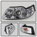 Ford Mustang 99-04 Projector Headlights - LED Halo - Chrome Spyder Auto