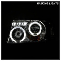 Ford Ranger 01-11 1PC Projector Headlights - LED Halo - LED ( Replaceable LEDs ) - Chrome Spyder Auto