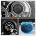 Ford Ranger 01-11 1PC Projector Headlights - LED Halo - LED ( Replaceable LEDs ) - Chrome Spyder Auto
