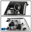 Ford Ranger 98-00 Projector Headlights - LED Halo - Black Spyder Auto
