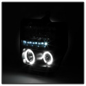 Ford F250/350/450 Super Duty 08-10 Projector Headlights - LED Halo - LED ( Replaceable LEDs ) - Black Spyder Auto