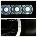 Ford F250/350/450 Super Duty 08-10 Projector Headlights - LED Halo - LED ( Replaceable LEDs ) - Black Spyder Auto