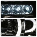 Ford F250/350/450 Super Duty 08-10 Projector Headlights - LED Halo - LED ( Replaceable LEDs ) - Chrome Spyder Auto