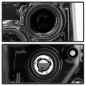 Ford Super Duty 11-15 Projector Headlights - LED Halo - DRL - Smoke - High H1 (Included) - Low 9006 (included) Spyder Auto