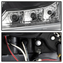 Honda Accord 03-07 Projector Headlights - LED Halo Chrome Spyder Auto