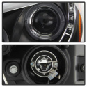 Honda Accord 08-12 4Dr Projector Headlights- LED Halo - DRL - Black Spyder Auto