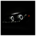Honda Accord 08-12 4Dr Projector Headlights- LED Halo - DRL - Black Spyder Auto