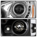 Honda Accord 08-12 4Dr Projector Headlights- LED Halo - DRL - Chrome Spyder Auto