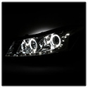 Honda Accord 08-12 4Dr Projector Headlights- LED Halo - DRL - Chrome Spyder Auto