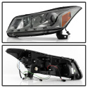 Honda Accord 08-12 4Dr Projector Headlights- LED Halo - DRL - Smoke Spyder Auto
