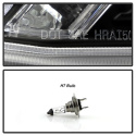 Honda Accord 2013-2015 4DR Projector Headlights - Light Bar DRL - Black Spyder Auto