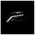Honda Accord 2013-2015 4DR Projector Headlights - Light Bar DRL - Black Spyder Auto