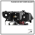 Honda Civic 06-08 2Dr Projector Headlights - LED Halo - Black Spyder Auto