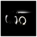 Honda Civic 06-08 2Dr Projector Headlights - LED Halo - Black Spyder Auto
