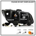 Honda Civic 2012-2014 Projector Headlights (does not fit the 2014 Civic coupe) - Light Bar DRL - Black - High H1 ( Included ) - Low H1 ( Included ) Spyder Auto