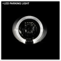 Honda Civic 90-91 / CRX 90-91 Projector Headlights - LED Halo - Black Spyder Auto