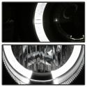 Honda Civic 99-00 Projector Headlights - LED Halo - Black Spyder Auto