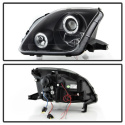 Honda Prelude 97-01 Projector Headlights - LED Halo - Black Spyder Auto