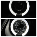 Honda Prelude 97-01 Projector Headlights - LED Halo - Black Spyder Auto