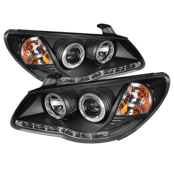 Hyundai Elantra 07-10 Projector Headlights - LED Halo - DRL - Black Spyder Auto in the group Select car model / Hyundai / Elantra / Styling at DDESIGN Scandinavia AB (PRO-YD-HYELAN07-DRL-BK)