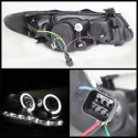 Hyundai Elantra 07-10 Projector Headlights - LED Halo - DRL - Black Spyder Auto