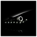 Hyundai Sonata 11-13 Projector Headlights ( Does Not Fit Hybrid Model ) - LED Halo - DRL - Black - High H7 (Included) - Low H7 (Included) Spyder Auto