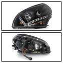 Hyundai Tucson 04-09 Projector Headlights - DRL - Black Spyder Auto