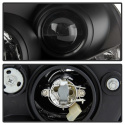 Hyundai Tucson 04-09 Projector Headlights - DRL - Black Spyder Auto