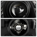 Infiniti G35 03-04 4DR Projector Headlights LED Halo - DRL - Black - High H4 (Included) - Low H1 (Included) Spyder Auto