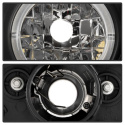 Infiniti G35 03-04 4DR Projector Headlights LED Halo - DRL - Black - High H4 (Included) - Low H1 (Included) Spyder Auto