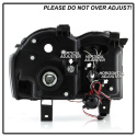 Jeep Grand Cherokee 05-07 Projector Headlights - LED Halo - LED ( Replaceable LEDs ) - Black - Spyder Auto