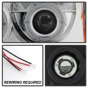 Jeep Grand Cherokee 05-07 Projector Headlights - LED Halo - LED ( Replaceable LEDs ) - Chrome - Spyder Auto
