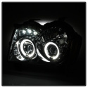 Jeep Grand Cherokee 05-07 Projector Headlights - LED Halo - LED ( Replaceable LEDs ) - Chrome - Spyder Auto