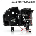 Jeep Grand Cherokee 08-10 Projector Headlights - LED Halo - LED ( Replaceable LEDs ) - Black - Spyder Auto