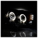 Jeep Grand Cherokee 99-04 Projector Headlights - LED Halo - LED ( Replaceable LEDs ) - Black Spyder Auto