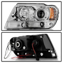 Jeep Grand Cherokee 99-04 Projector Headlights - LED Halo - LED ( Replaceable LEDs ) - Chrome Spyder Auto
