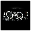 Jeep Grand Cherokee 99-04 Projector Headlights - LED Halo - LED ( Replaceable LEDs ) - Smoke Spyder Auto