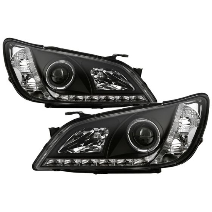 Lexus IS300 01-05 Projector Headlights - Xenon/HID Model Only LED Halo - DRL - Black Spyder Auto in the group Select car model / Lexus / IS 98-05 / Styling / Lights at DDESIGN Scandinavia AB (PRO-YD-LIS01-HID-DRL-BK)