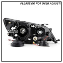Lexus IS300 01-05 Projector Headlights - Xenon/HID Model Only LED Halo - DRL - Black Spyder Auto