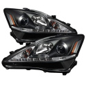 Lexus IS 250/350 2006-2010 Projector Headlights - DRL - Black Spyder Auto