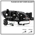 Mazda 3 04-08 4Dr Sedan Projector Headlights ( Do Not Fit Hatchback Model ) - DRL - Black Spyder Auto