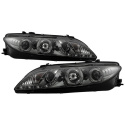 Mazda 6 03-05 With Fog Lights Projector Headlights - LED Halo - DRL - Smoke Spyder Auto