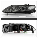 Mazda 6 03-05 With Fog Lights Projector Headlights - LED Halo - DRL - Smoke Spyder Auto