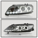 Mazda 6 03-05 With Fog Lights Projector Headlights - LED Halo - DRL - Smoke Spyder Auto