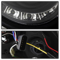 Mercedes Benz CLK 03-09 Projector Headlights LED Halo - DRL - Black Spyder Auto