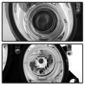 Mercedes Benz CLK 98-02 Projector Headlights LED Halo - Chrome Spyder Auto