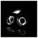 Mercedes Benz CLK 98-02 Projector Headlights LED Halo - Chrome Spyder Auto