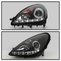 Mercedes Benz SLK 05-10 Projector Headlights DRL - Black Spyder Auto