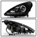 Mercedes Benz SLK 05-10 Projector Headlights DRL - Black Spyder Auto